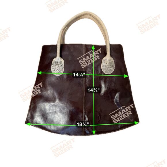 Custom Handmade Soft Brown Leather Tote Shoulder Bag Purse Art Teacher Artistic - Picture 6 of 8